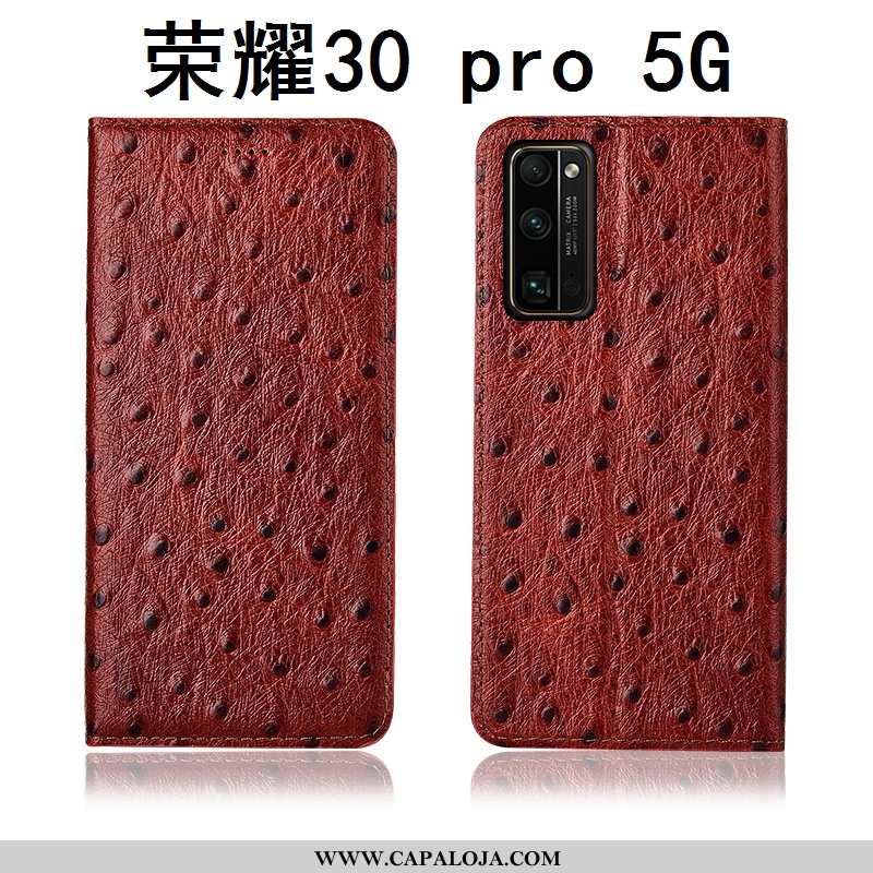 Capa Honor 30 Pro Soft Telemóvel Couro Legitimo Capas Vermelho, Honor 30 Pro Protetoras Online