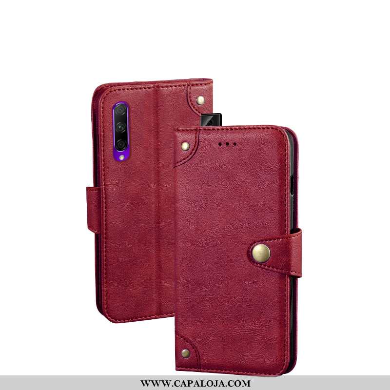 Capa Honor 9x Pro Cordao Cases Capas Cover Vermelho, Honor 9x Pro Couro Comprar