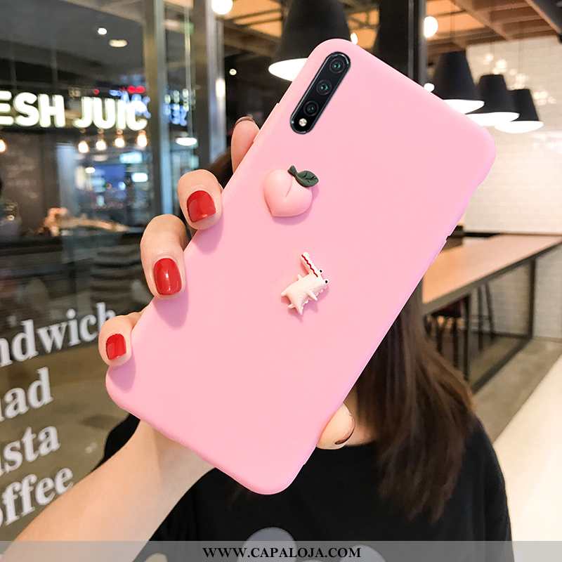 Capa Honor 9x Pro Silicone Rosa Super Feminino, Capas Honor 9x Pro Estiloso Online