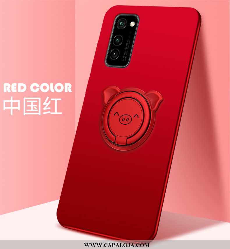 Capa Honor View30 Tendencia Silicone Capas Antiqueda Vermelho, Honor View30 Protetoras Comprar