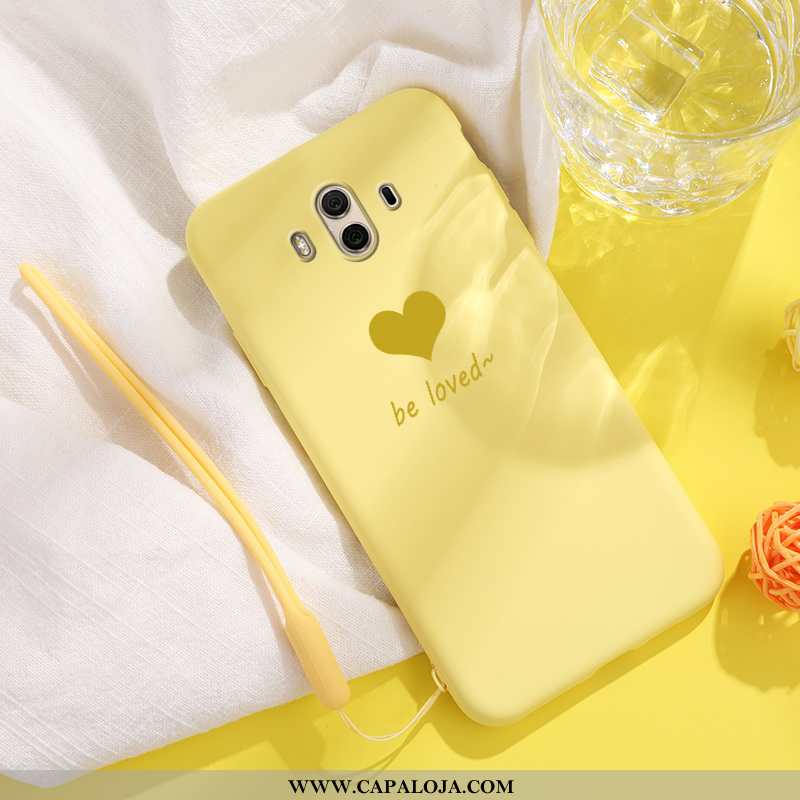 Capa Huawei Mate 10 Estilosas Criativas Antiqueda Simples Amarelo, Capas Huawei Mate 10 Personalizad