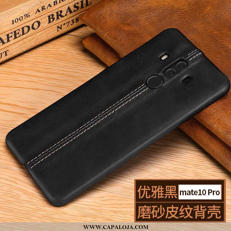 Capa Huawei Mate 10 Pro Couro Business Capas Fosco Legitimo Castanho, Huawei Mate 10 Pro Tendencia O