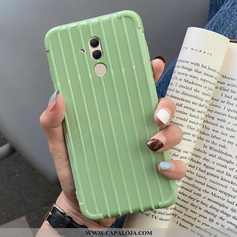 Capa Huawei Mate 20 Lite Soft Lisas Telemóvel Verde, Capas Huawei Mate 20 Lite Trolley Baratas
