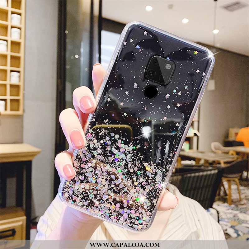 Capa Huawei Mate 20 X Estiloso Telemóvel Protetoras Malha Verde, Capas Huawei Mate 20 X Transparente