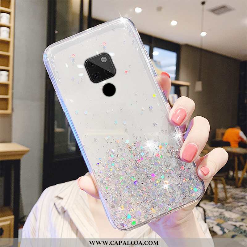 Capa Huawei Mate 20 X Estiloso Telemóvel Protetoras Malha Verde, Capas Huawei Mate 20 X Transparente