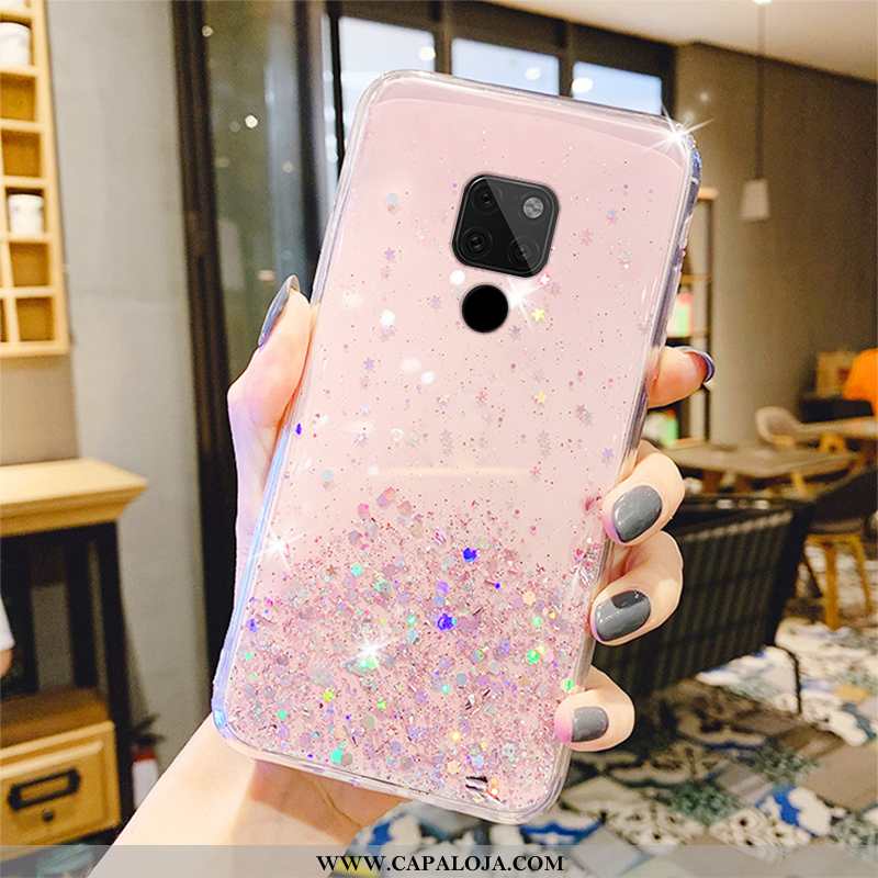 Capa Huawei Mate 20 X Estiloso Telemóvel Protetoras Malha Verde, Capas Huawei Mate 20 X Transparente
