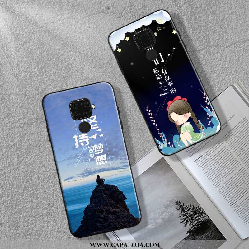 Capa Huawei Mate 30 Lite Moda Telemóvel Capas Antiqueda Azul, Huawei Mate 30 Lite Cordao Baratas
