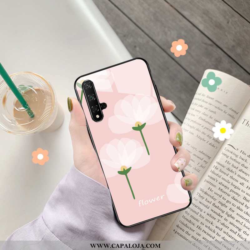 Capa Huawei Nova 5t Protetoras Verde Criativas Desenho Animado Rosa, Capas Huawei Nova 5t Vidro Comp