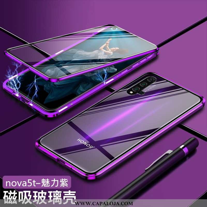 Capa Huawei Nova 5t Vidro Telemóvel Cases Dupla Face Verde, Capas Huawei Nova 5t Protetoras Promoção