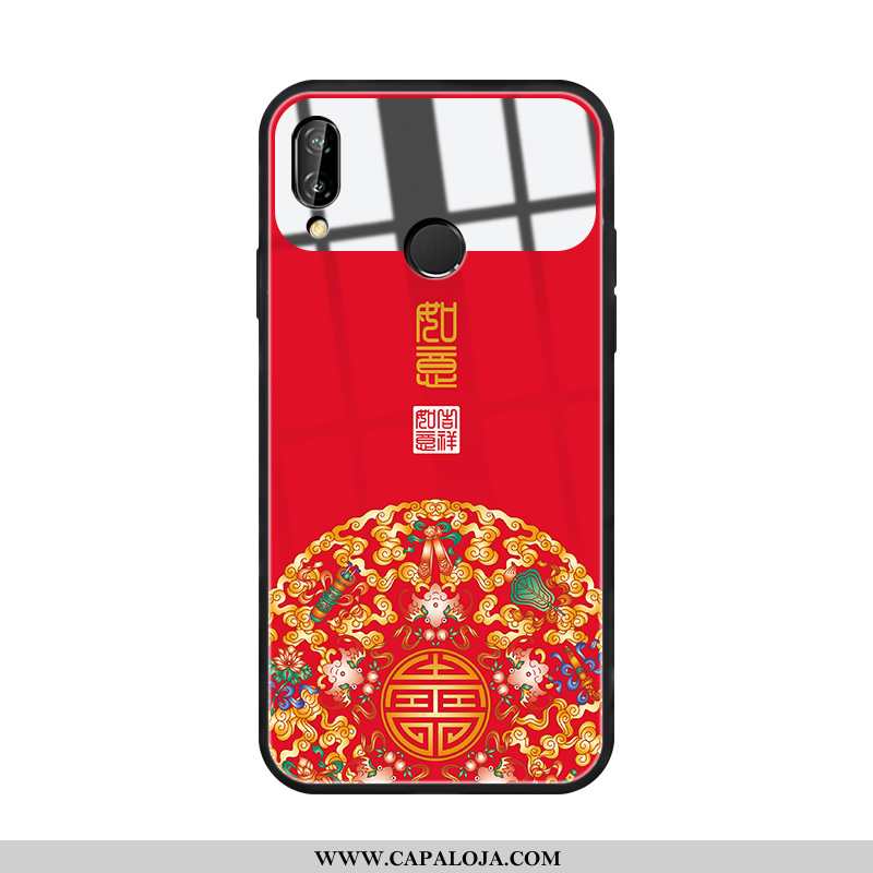 Capa Huawei P20 Lite Bonitos Personalizado Casal Antiqueda Vermelho, Capas Huawei P20 Lite Protetora