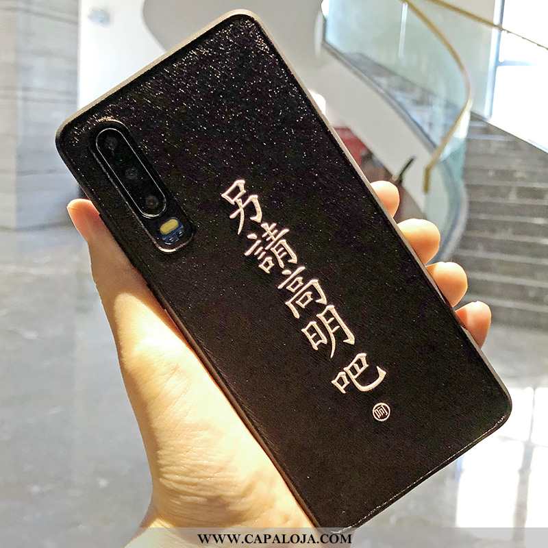 Capa Huawei P30 Estiloso Seda Masculino Amarelo, Capas Huawei P30 Criativas Baratas