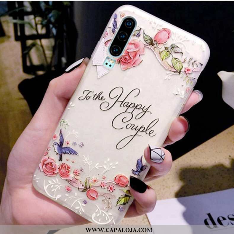 Capa Huawei P30 Fosco Rosa Capas Tendencia, Huawei P30 Slim Online