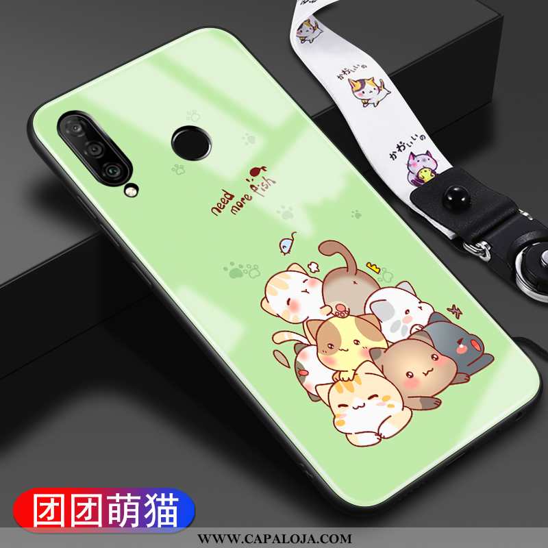 Capa Huawei P30 Lite Personalizada Cases Desenho Animado Nova Branco, Capas Huawei P30 Lite Criativa