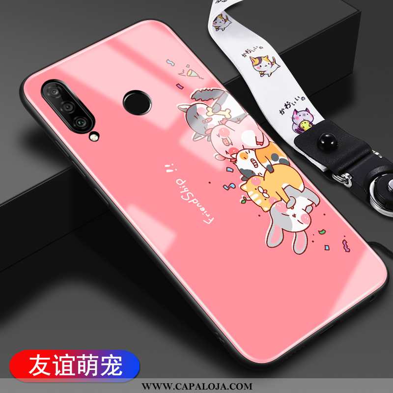 Capa Huawei P30 Lite Personalizada Cases Desenho Animado Nova Branco, Capas Huawei P30 Lite Criativa