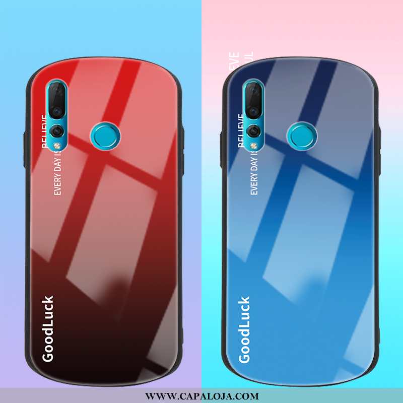 Capa Huawei P30 Lite Xl Super Gradiente Completa Malha Vermelho, Capas Huawei P30 Lite Xl Protetoras