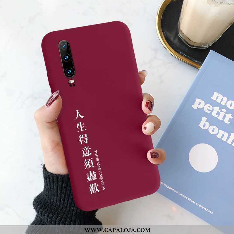 Capa Huawei P30 Personalizado Casal Silicone Protetoras Vermelho, Capas Huawei P30 Criativas Online