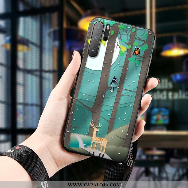 Capa Huawei P30 Pro Protetoras Completa Personalizado Antiqueda Verde, Capas Huawei P30 Pro Silicone
