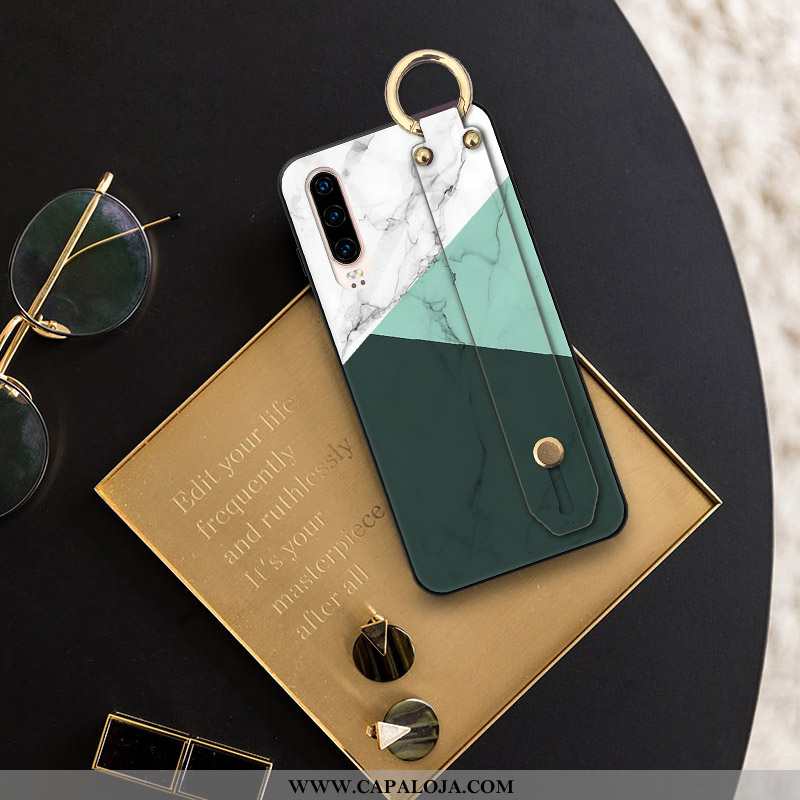 Capa Huawei P30 Silicone Verde Feminino Capas, Huawei P30 Cordao Online