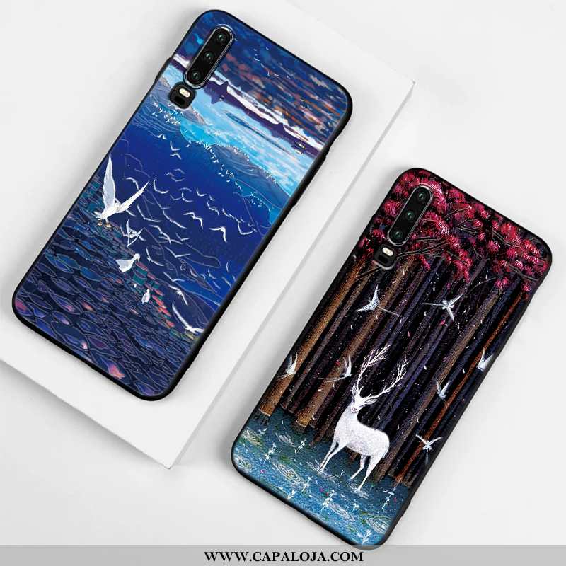 Capa Huawei P30 Slim Capas Nova Cases Preto, Huawei P30 Soft Venda