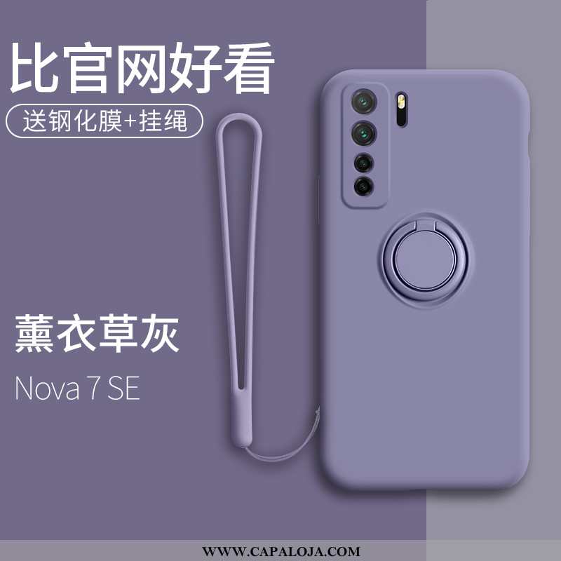 Capa Huawei P40 Lite 5g Silicone Nova Suporte Telemóvel Vermelho, Capas Huawei P40 Lite 5g Personali
