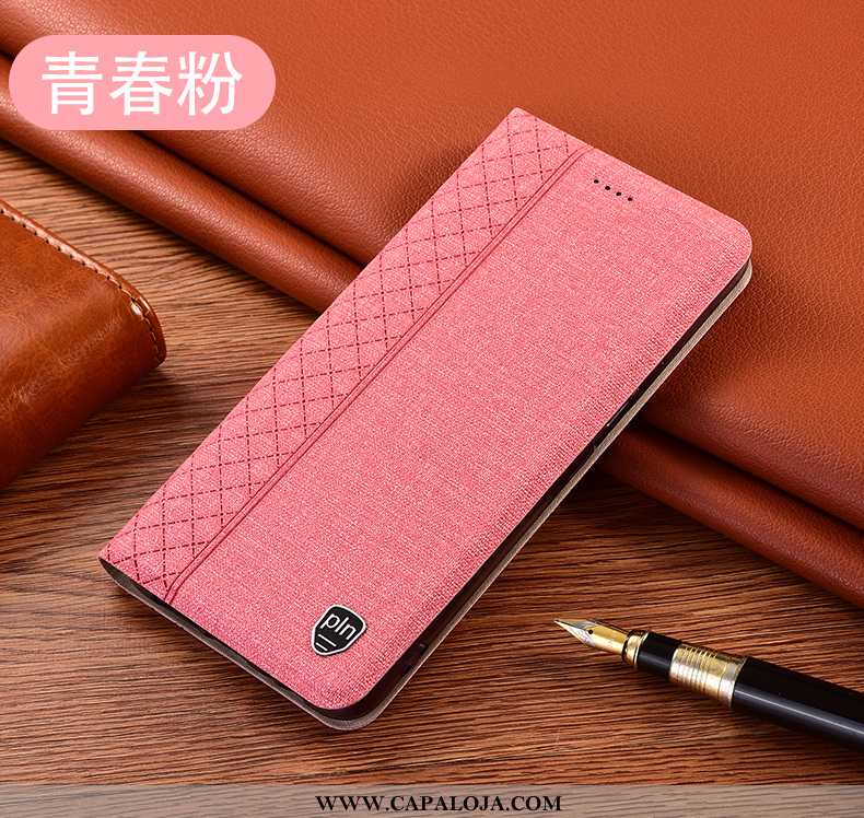 Capa Huawei P40 Lite Couro Capas Telemóvel Antiqueda Rosa, Huawei P40 Lite Protetoras Baratos