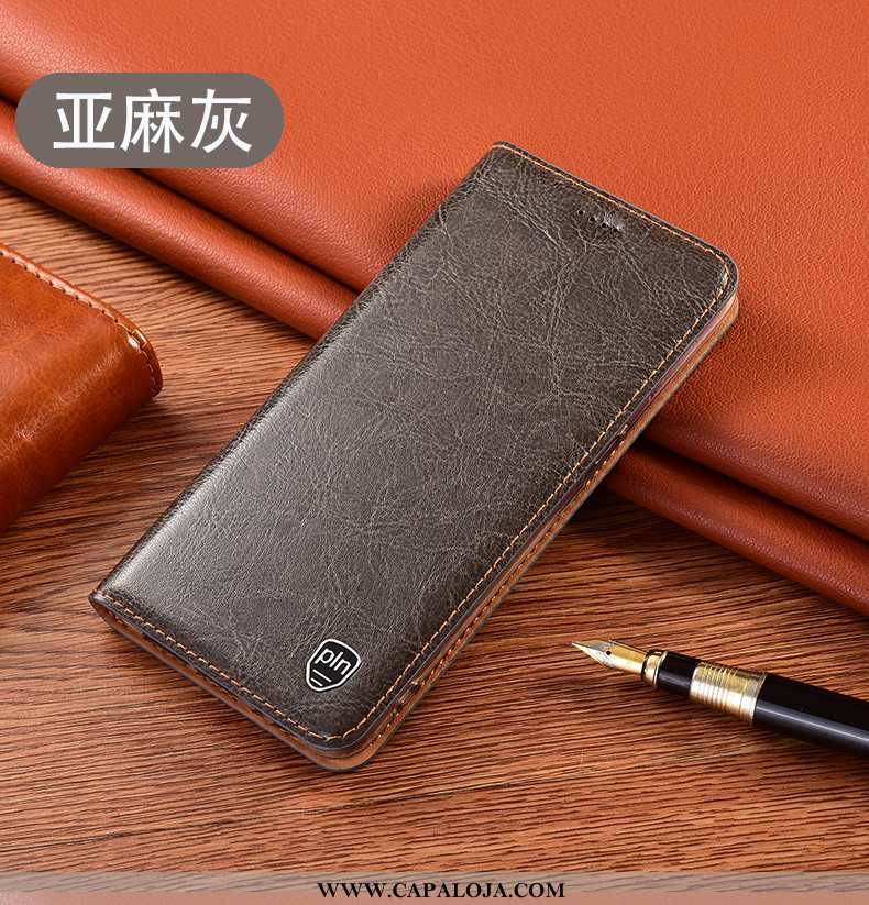 Capa Huawei P40 Lite Protetoras Capas Completa Tigrada Cinza, Huawei P40 Lite Couro Genuíno Baratas