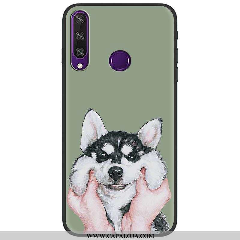 Capa Huawei Y6p Soft Pintado Rosa Preto, Capas Huawei Y6p Protetoras Online