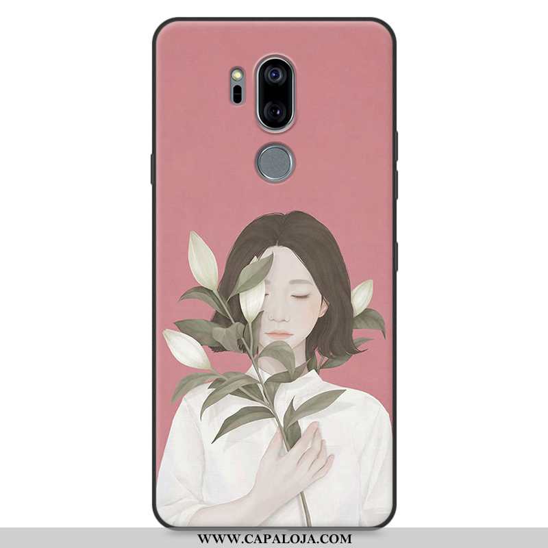 Capa Lg G7 Thinq Silicone Capas Antiqueda Masculino Vermelho, Lg G7 Thinq Tendencia Online