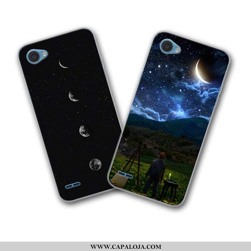 Capa Lg Q6 Silicone Soft Antiqueda Masculino Azul Escuro, Capas Lg Q6 Personalizada Promoção