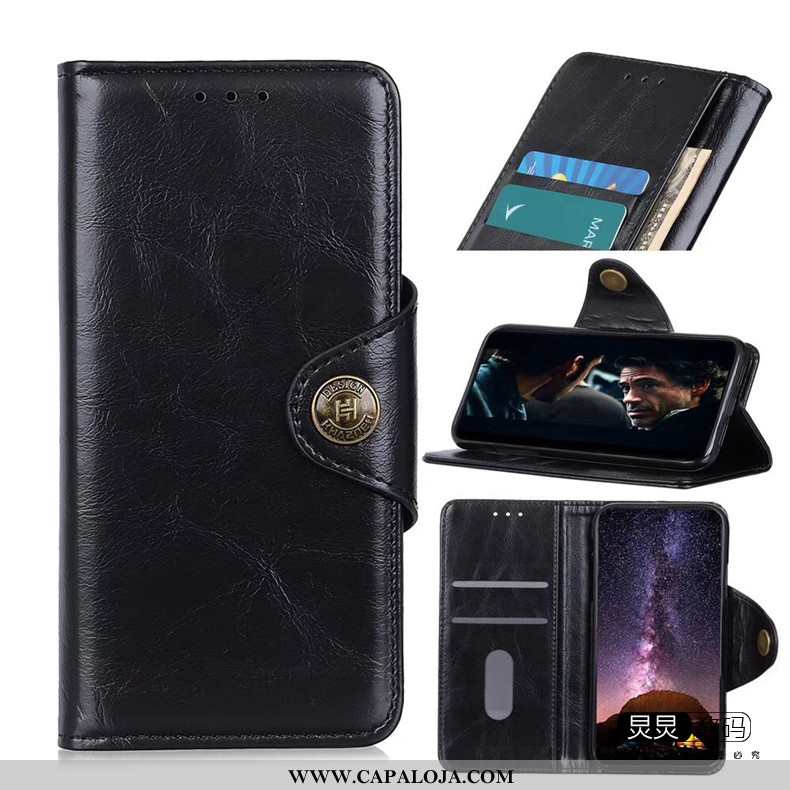 Capa Moto G8 Power Lite Soft Telemóvel Vintage Marrom Castanho, Capas Moto G8 Power Lite Couro Genuí