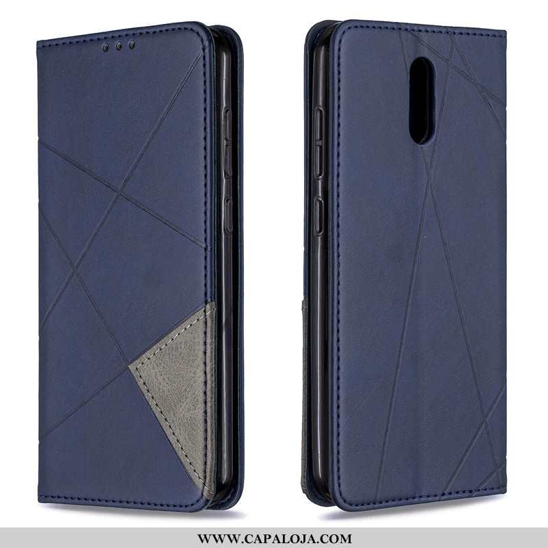 Capa Nokia 2.3 Protetoras Couro Minimalista Amarela Amarelo, Capas Nokia 2.3 Cordao Baratas