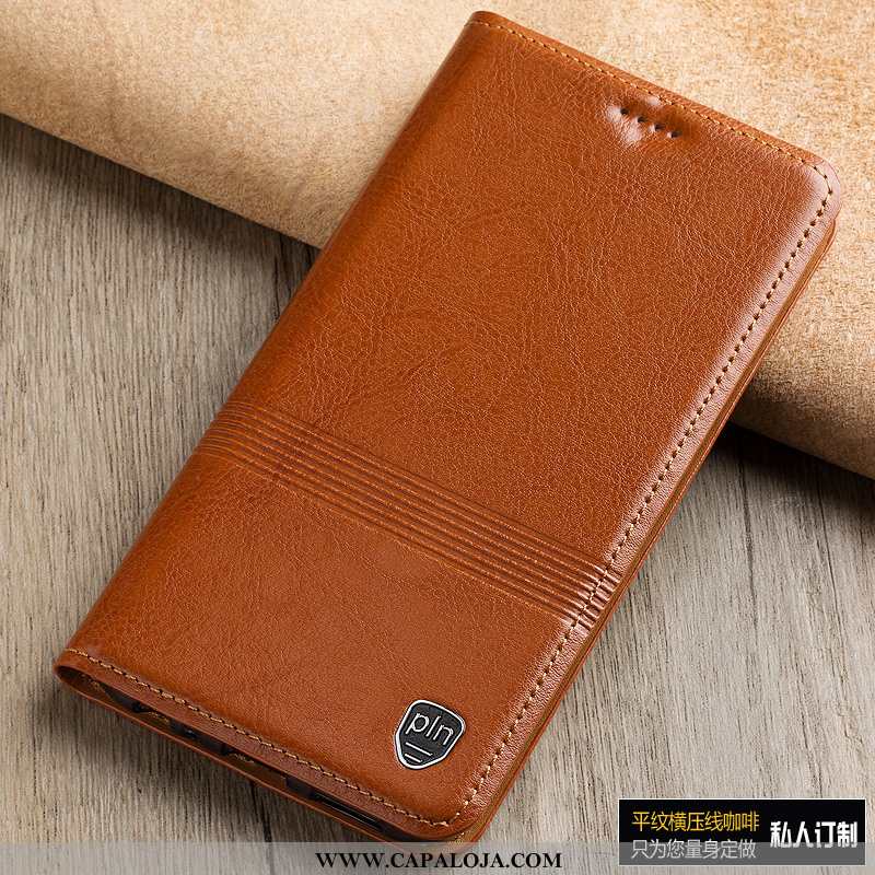 Capa Nokia 3.1 Plus Protetoras Telemóvel Capas Cases Castanho, Nokia 3.1 Plus Couro Legitimo Promoçã