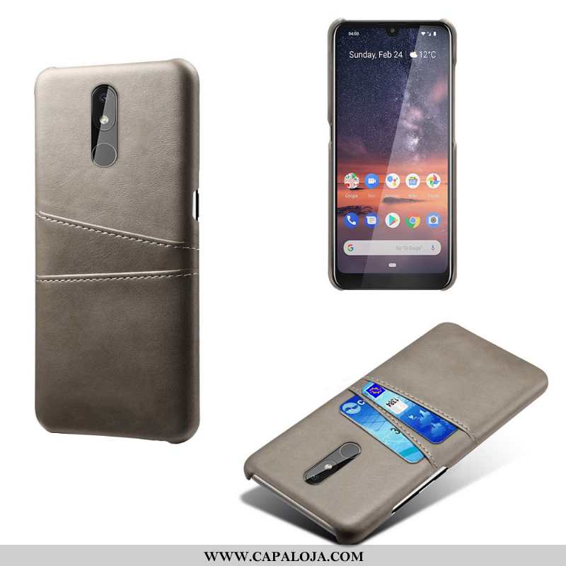 Capa Nokia 3.2 Couro Cases Vermelha Telemóvel Vermelho, Capas Nokia 3.2 Protetoras Baratas