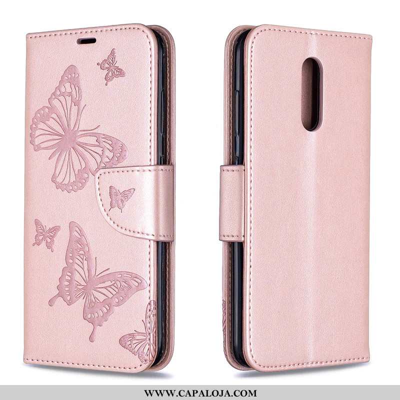 Capa Nokia 3.2 Couro Cordao Telemóvel Florais Vermelho, Capas Nokia 3.2 Protetoras Barato