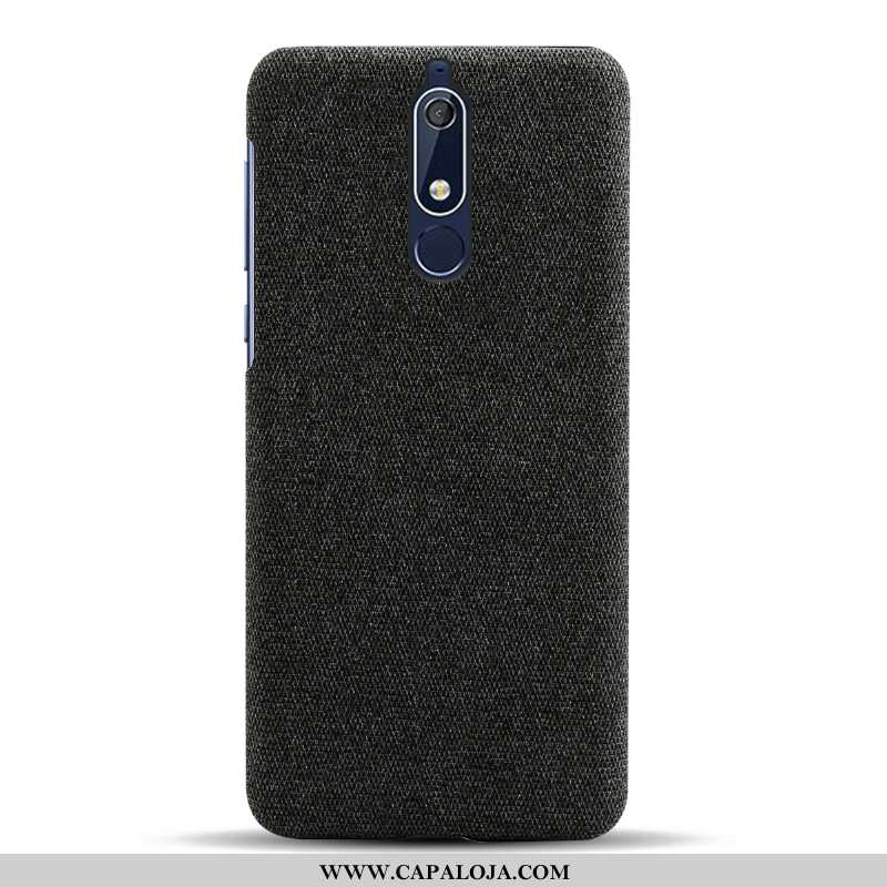 Capa Nokia 5.1 Protetoras Azul Escuro Pano Telemóvel, Capas Nokia 5.1 Slim Baratas
