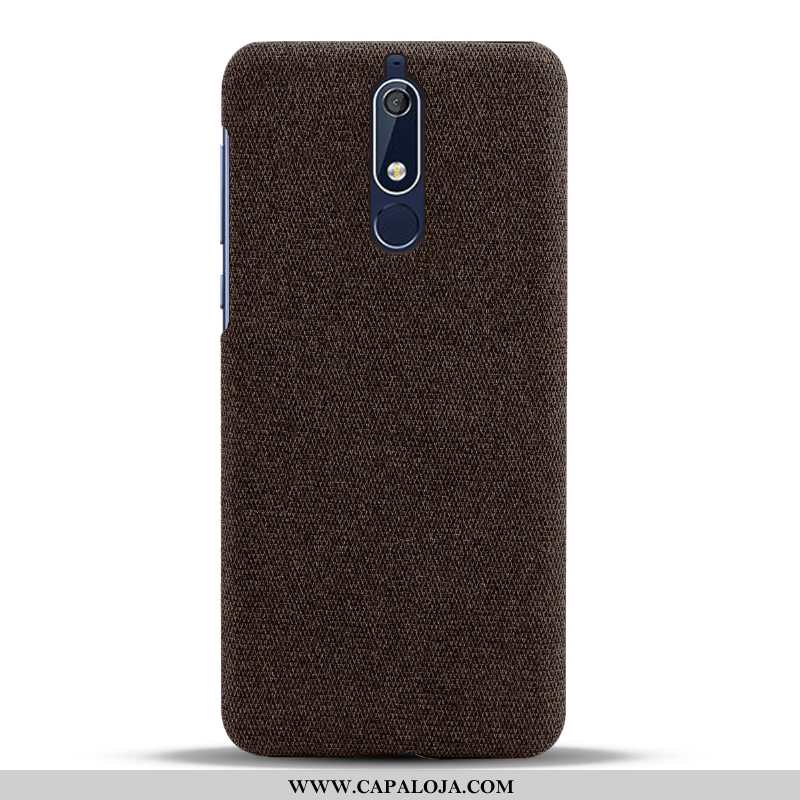 Capa Nokia 5.1 Protetoras Azul Escuro Pano Telemóvel, Capas Nokia 5.1 Slim Baratas