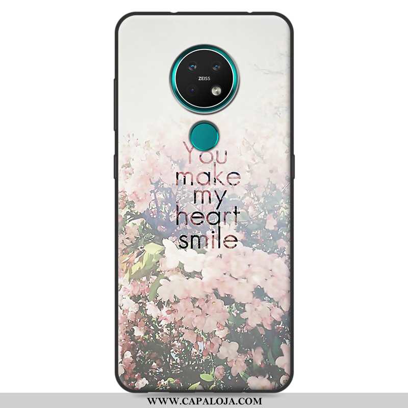 Capa Nokia 7.2 Criativas Fosco Feminino Telemóvel Rosa, Capas Nokia 7.2 Retro Baratas