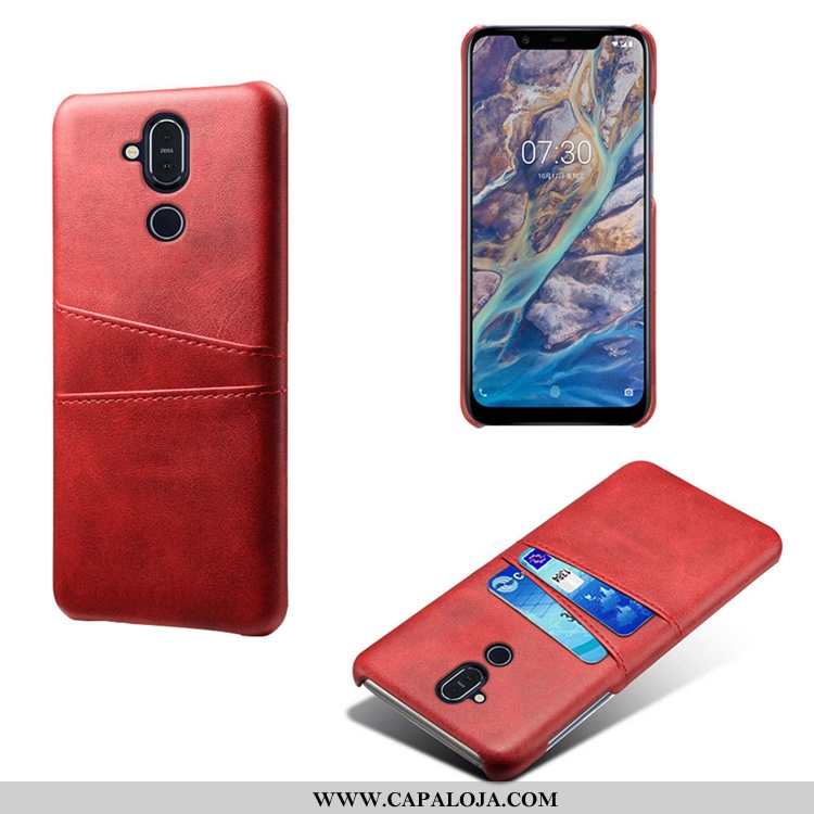 Capa Nokia 8.1 Slim Couro Vaca Super Amarelo, Capas Nokia 8.1 Couro Comprar