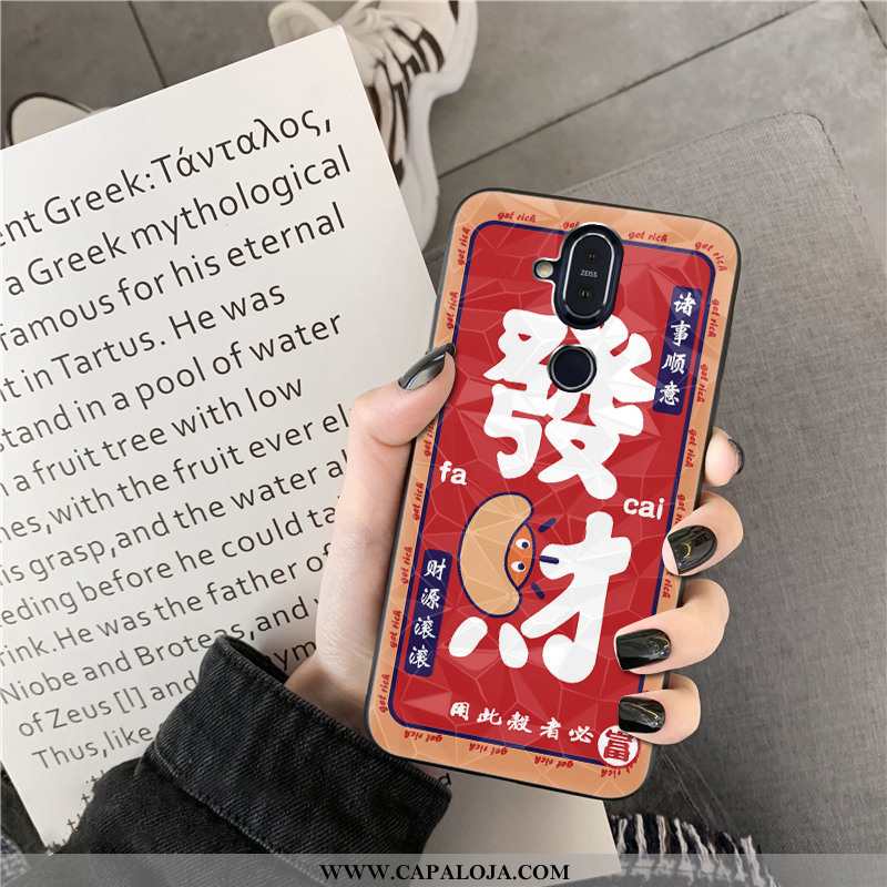 Capa Nokia 8.1 Vermelha Diamond Sorte Telemóvel Vermelho, Capas Nokia 8.1 Para Reveillon Online