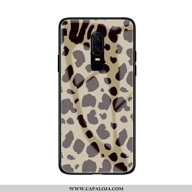 Capa Oneplus 6 Protetoras Criativas Telemóvel Leopardo Caqui, Capas Oneplus 6 Vidro Baratas