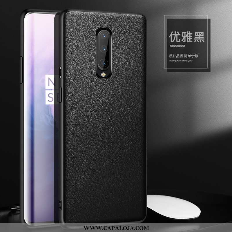 Capa Oneplus 7 Pro Personalizada Couro Feminino Telemóvel Vermelho, Capas Oneplus 7 Pro Couro Legiti
