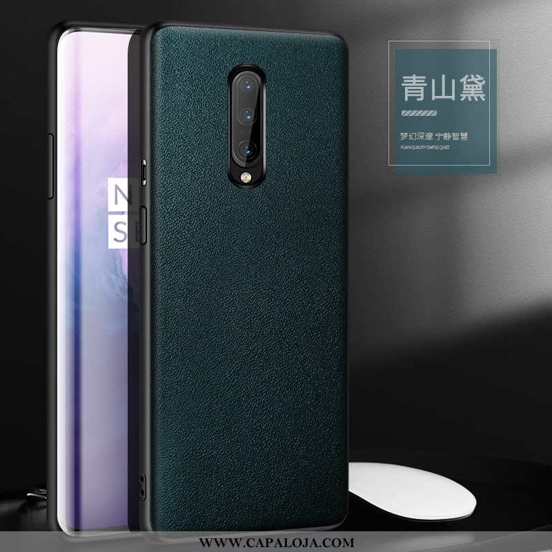 Capa Oneplus 7 Pro Personalizada Couro Feminino Telemóvel Vermelho, Capas Oneplus 7 Pro Couro Legiti