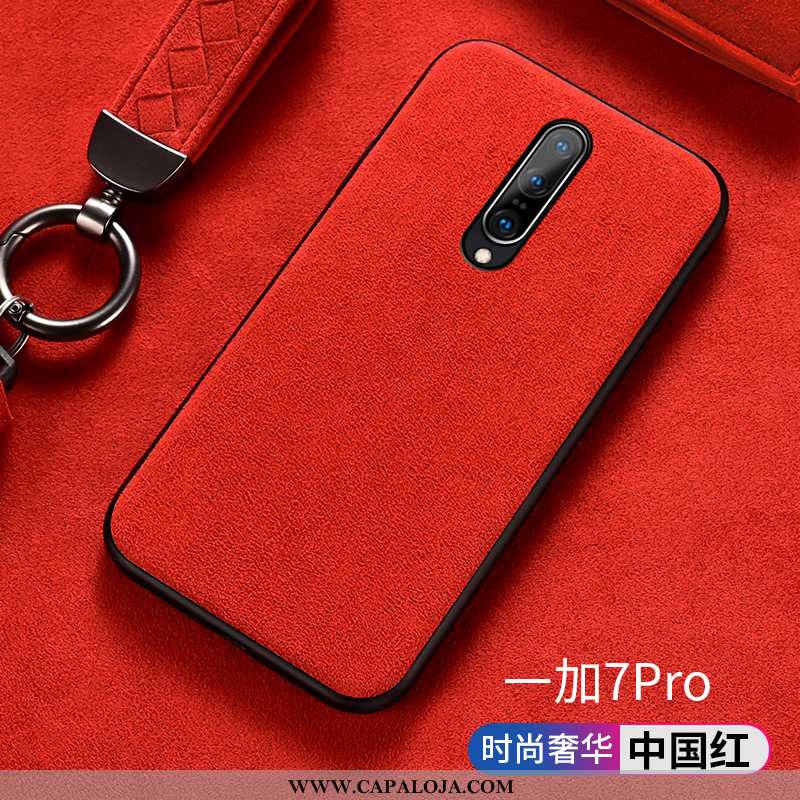 Capa Oneplus 7 Pro Soft Antiqueda Masculino Telemóvel Verde, Capas Oneplus 7 Pro Pele Promoção