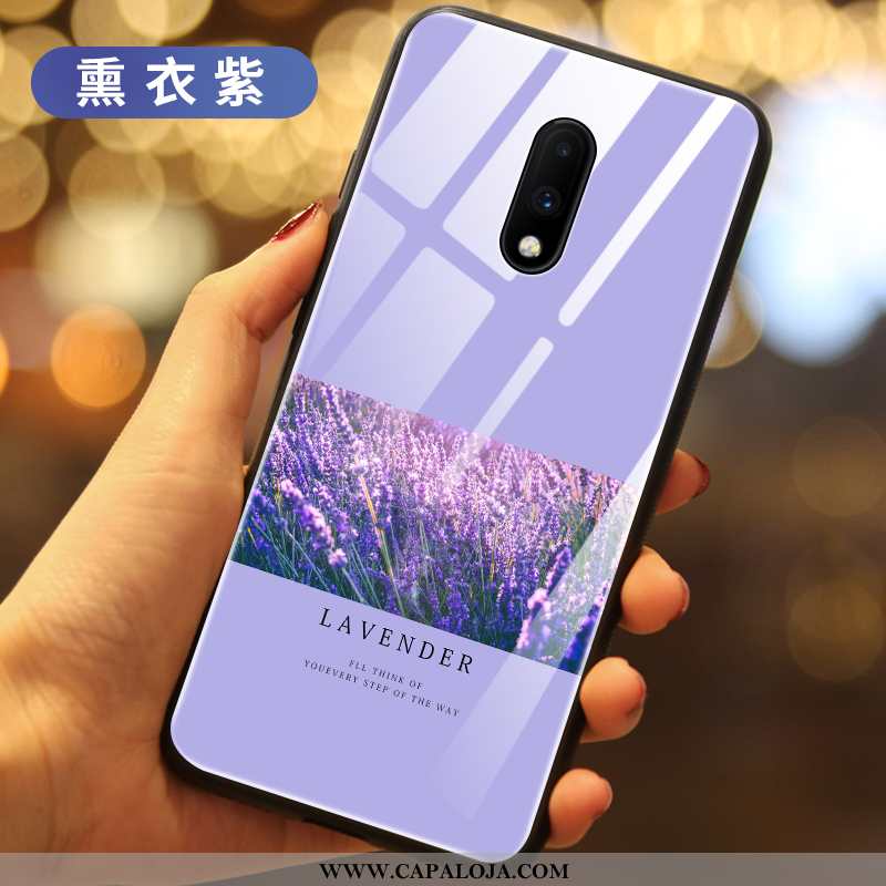 Capa Oneplus 7 Silicone Super De Grau Feminino Roxo, Capas Oneplus 7 Slim Comprar