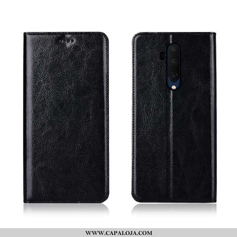 Capa Oneplus 7t Pro Couro Genuíno Soft Antiqueda Protetoras Castanho, Capas Oneplus 7t Pro Couro Bar