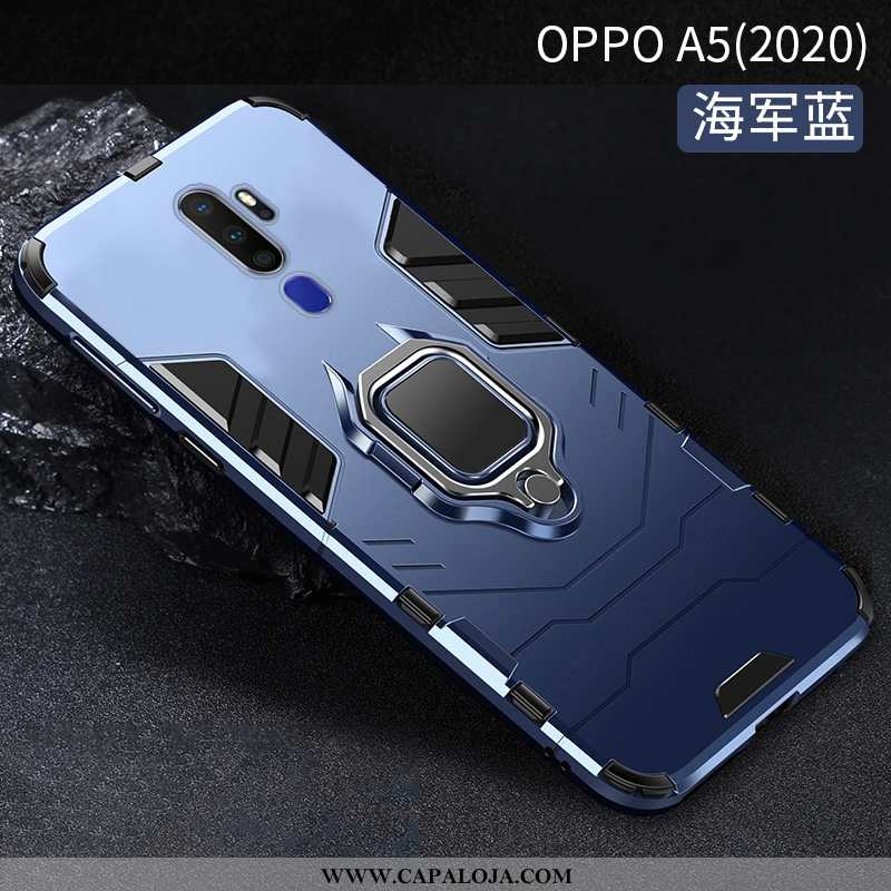 Capa Oppo A5 2020 Protetoras Cases Suporte Telemóvel Preto, Capas Oppo A5 2020 Criativas Barato