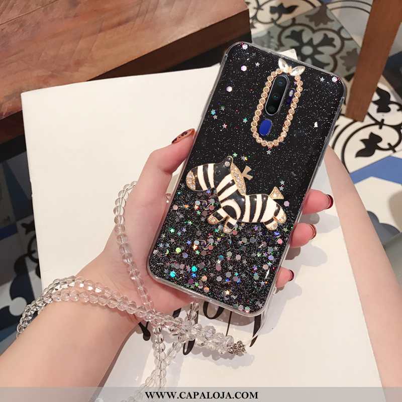Capa Oppo A5 2020 Soft Strass Cristais Capas Prata, Oppo A5 2020 Protetoras Venda