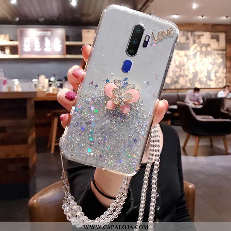 Capa Oppo A9 2020 Protetoras Telemóvel Pequena Soft Rosa, Capas Oppo A9 2020 Criativas Barato