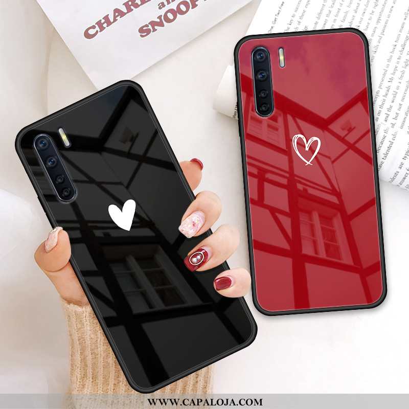Capa Oppo A91 Protetoras Preto Telemóvel Minimalista, Capas Oppo A91 Vidro Online