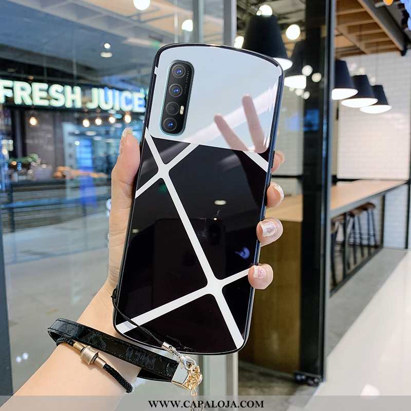 Capa Oppo Reno 3 Pro Estilosas Branco Rodadas Frente, Capas Oppo Reno 3 Pro Vidro Barato